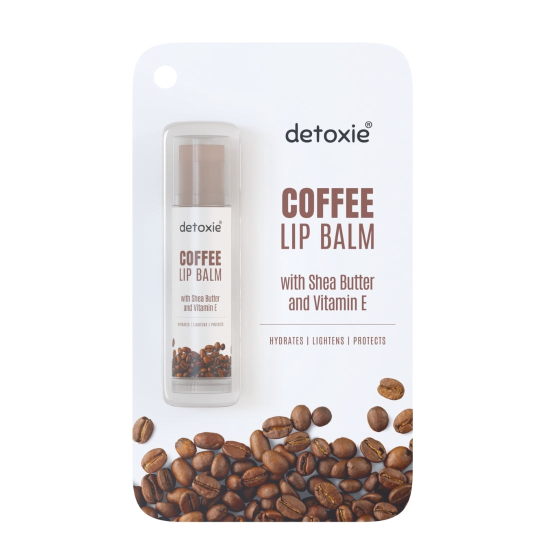 Detoxie Pack of 2 Coffee Lip Balm With Shea Butter and Liquorice - 4.5g Each