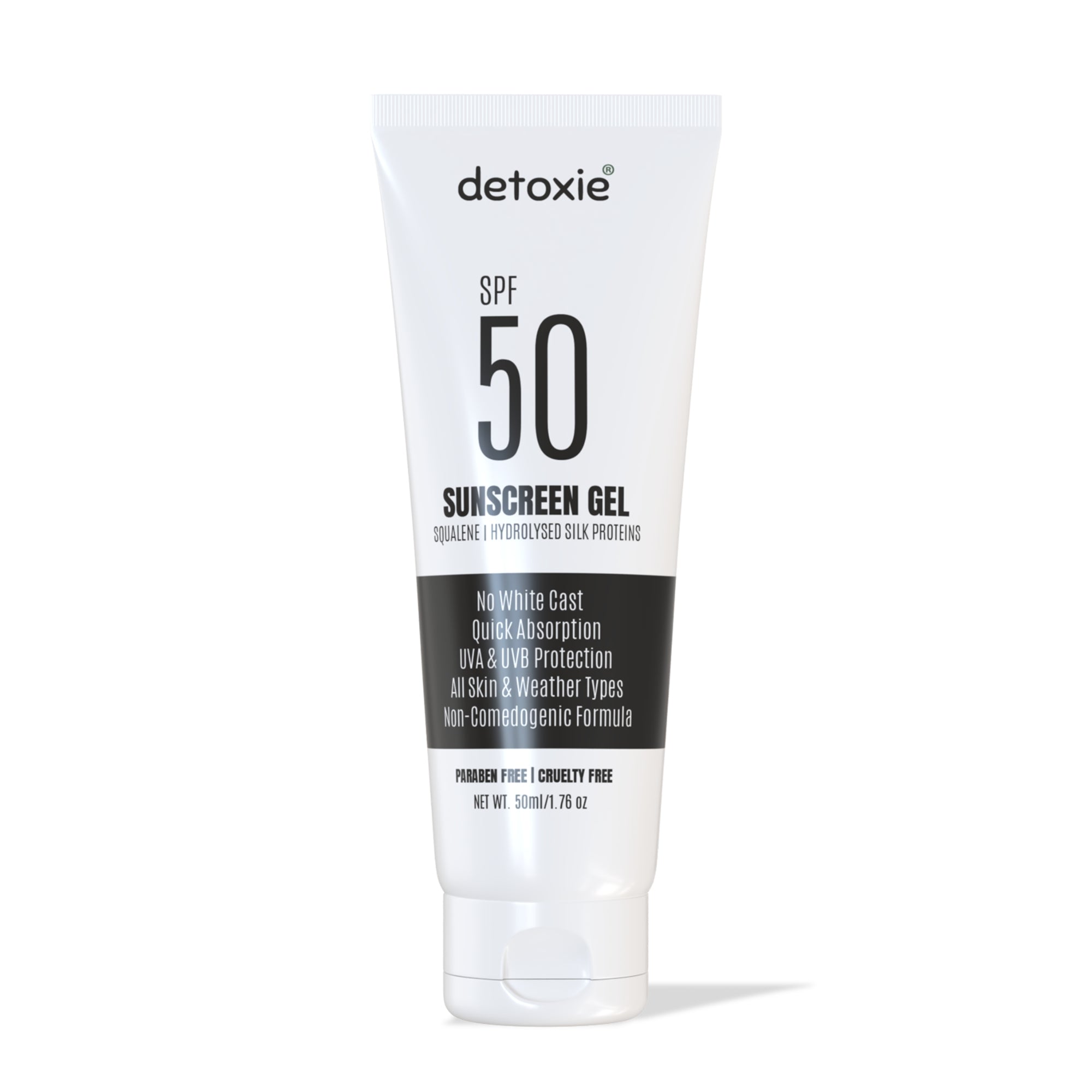 Squalene & Silk Protiens SPF50 Sunscreen Gel - 50ml