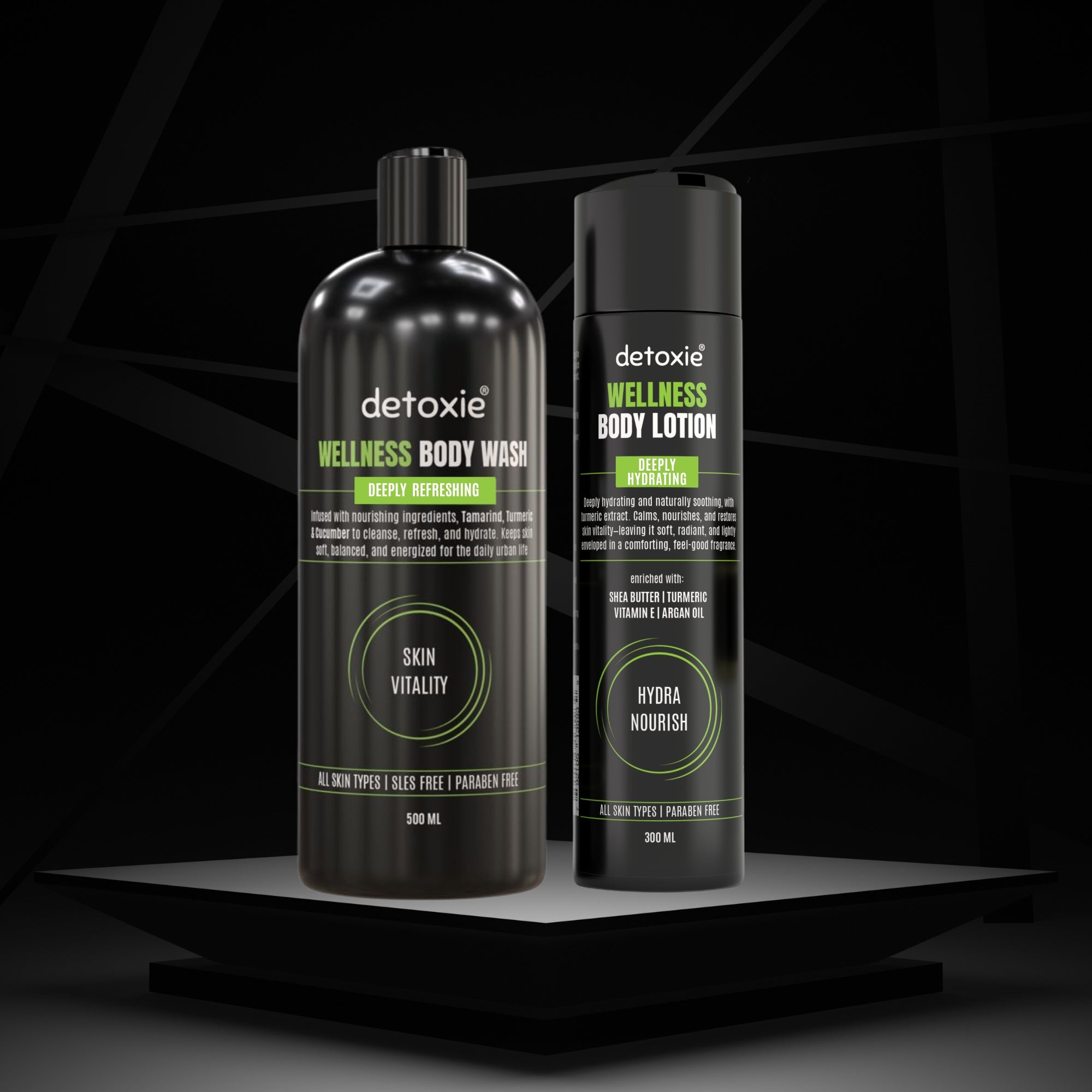 Wellness Body Wash & Body Lotion Combo - 800 ml