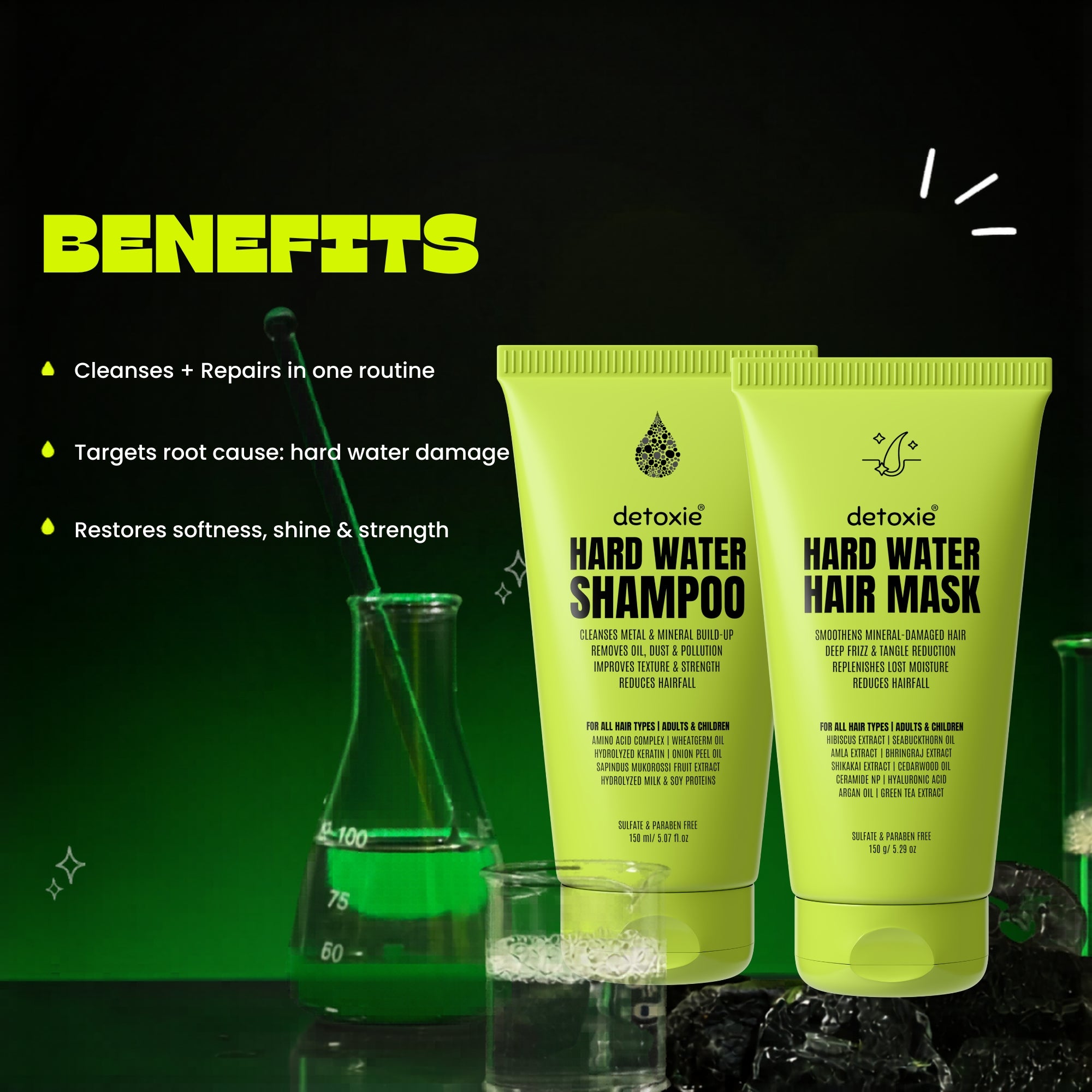 Hard Water & Frizz Control Combo Shampoo & Hair Mask