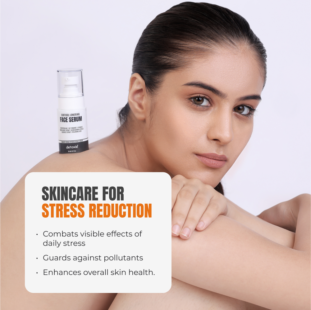 Detoxie Stress Free Look Combo | Face Serum 30ml +Moisturizer 50g +Under Eye Cream 15g