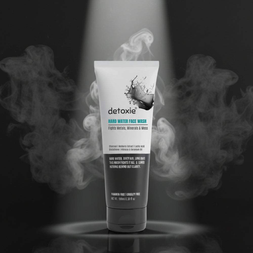 Detoxie Charcoal Hard Water Face Wash with Charcoal & Mulberry Extract