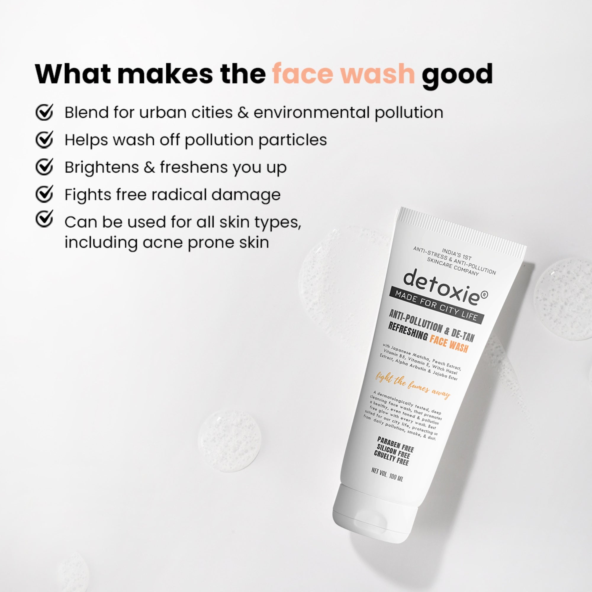 Anti-Pollution & De-Tan Refreshing Face Wash