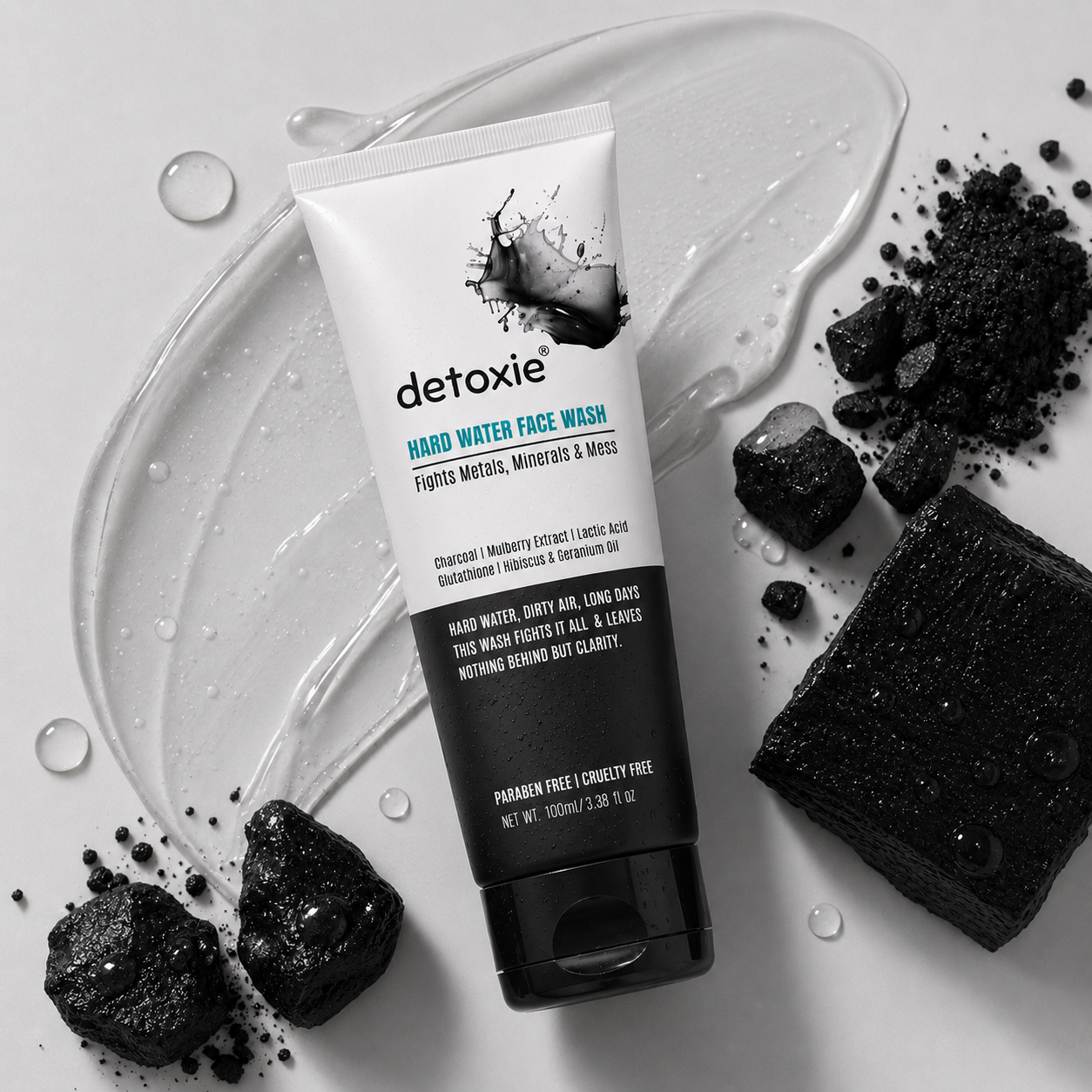 Pack of 2 Charcoal Face Wash with Charcoal & Mulberry Extract