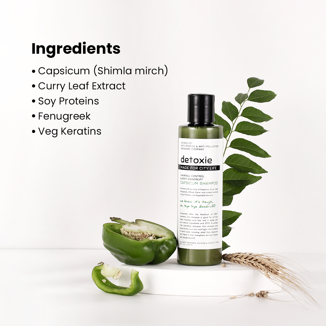 Hair Fall Control & Anti-Dandruff Capsicum Shampoo