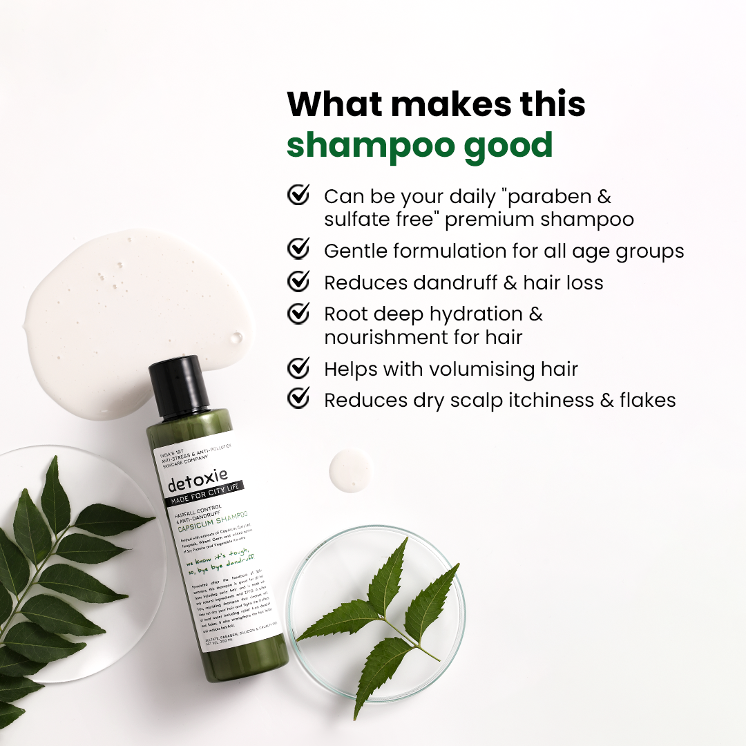 Hair Fall Control & Anti-Dandruff  Capsicum Shampoo