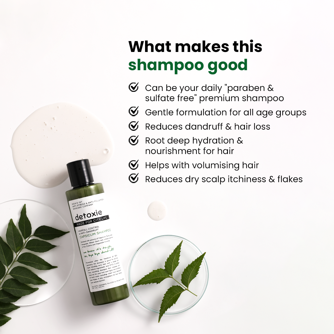 Hair Fall Control & Anti-Dandruff Capsicum Shampoo