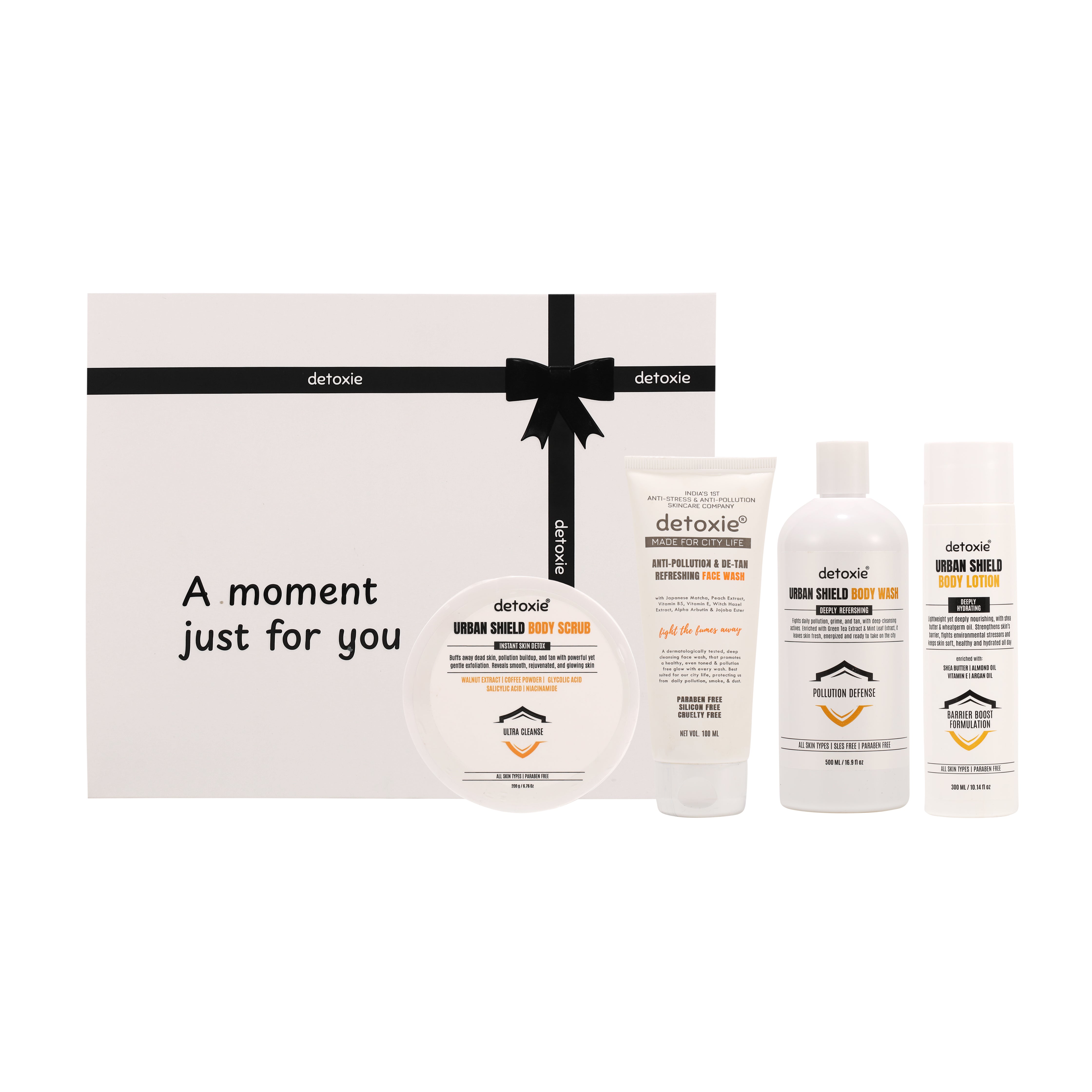 Hustlers Gift Box | Unisex | Anti-Pollution & De-Tan Daily Care Kit for All Skin Types
