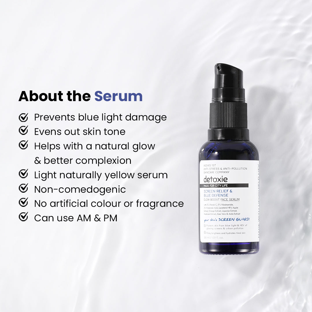 Screen Relief & Blue Defense Glow Boost Face Serum