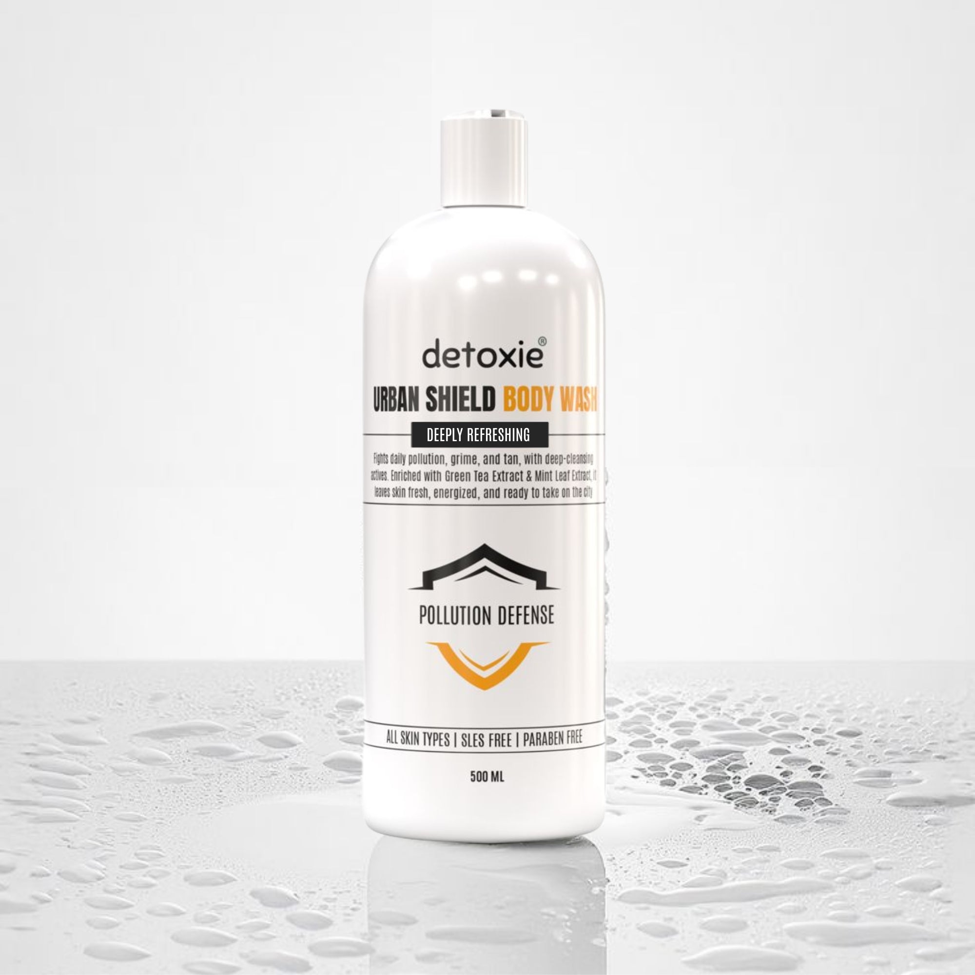 Urban Shield Body Wash with Loofah- 500 ml