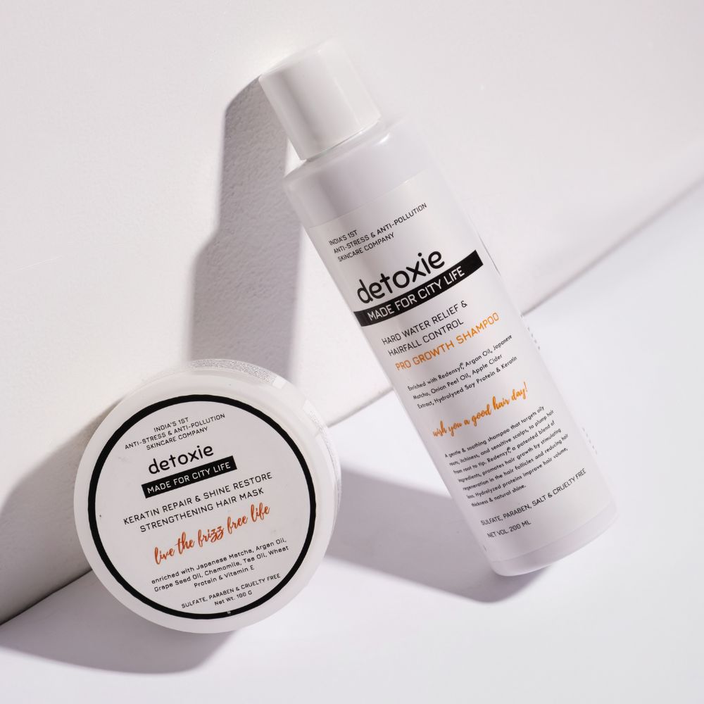 8 Washes Healthy Hair Routine For Hair Fall Control, Frizz Control and Keratin Repair