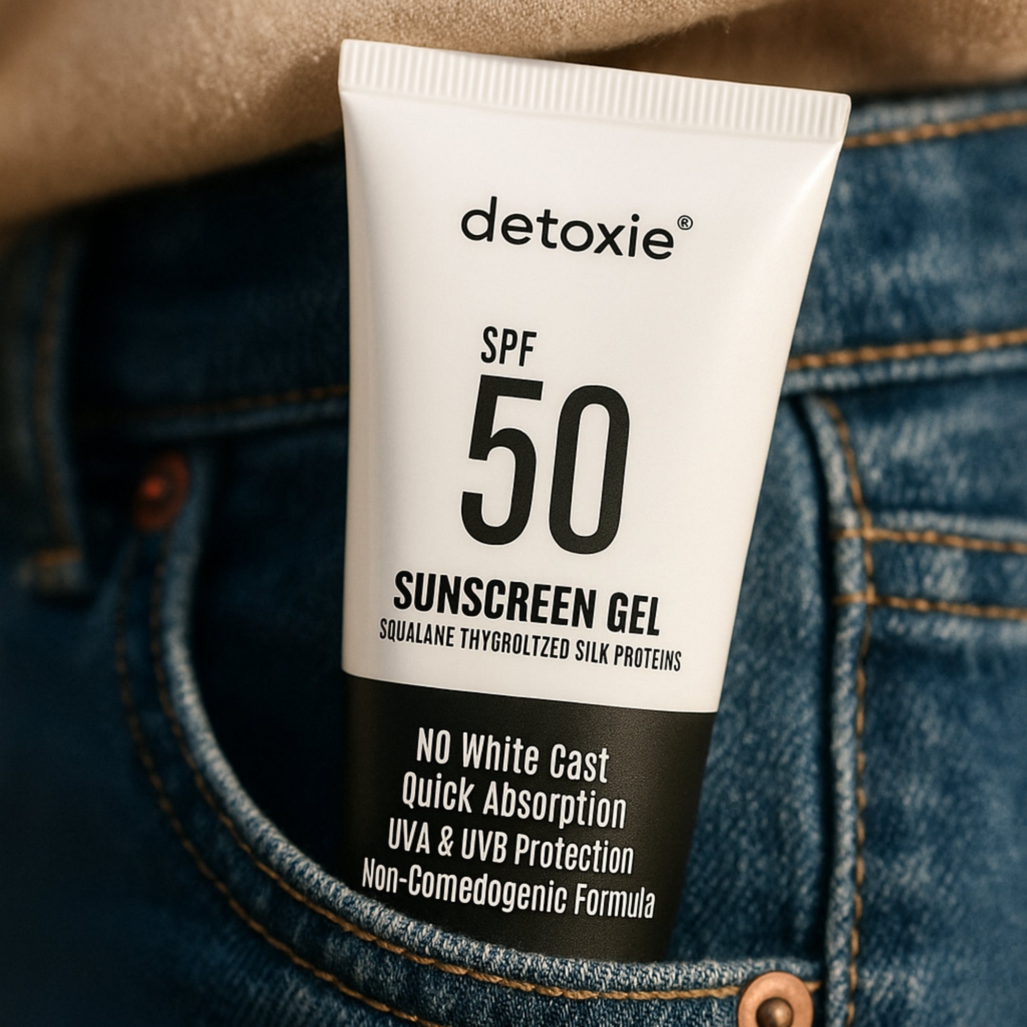 Pack of 2 Squalene & Silk Protiens SPF50 Sunscreen Gel - 50ml