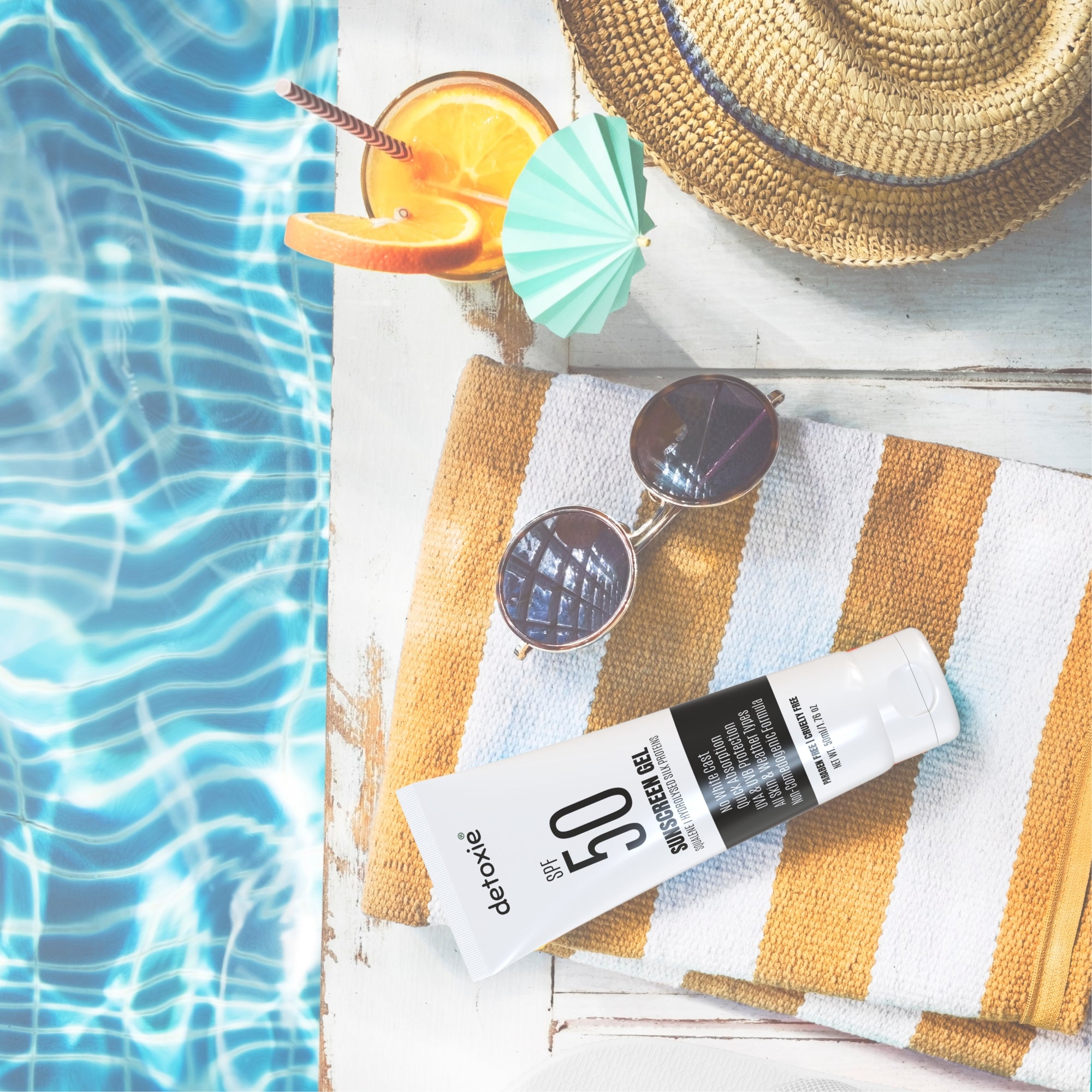 Pack of 2 Squalene & Silk Protiens SPF50 Sunscreen Gel - 50ml