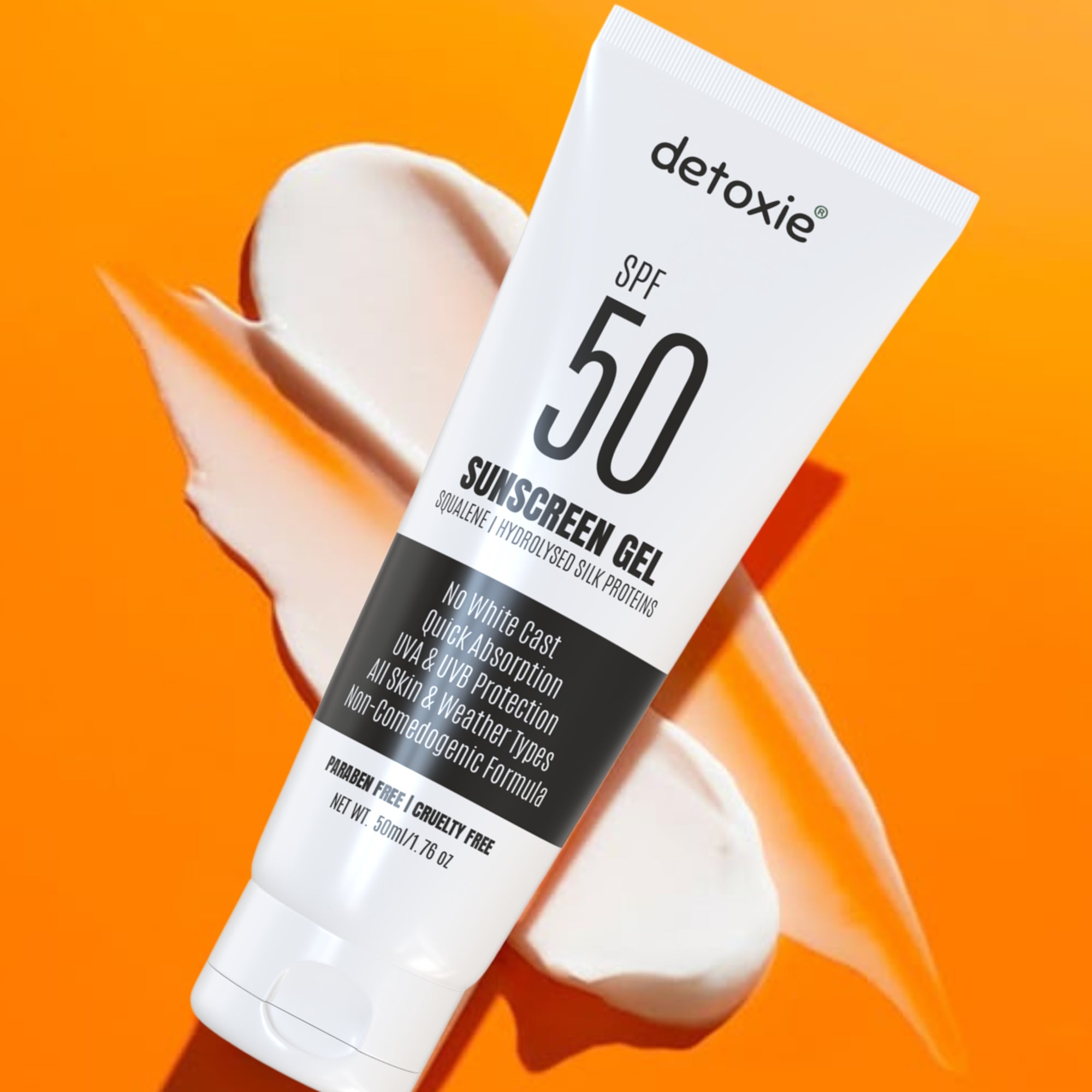 Squalene & Silk Protiens SPF50 Sunscreen Gel - 50ml