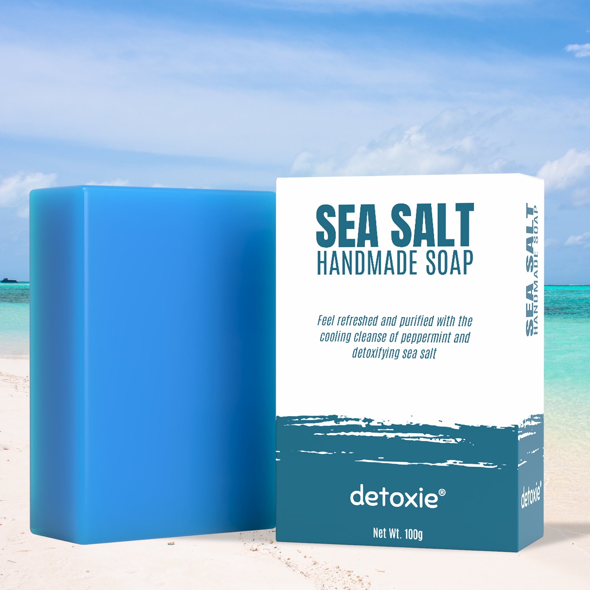 Detoxie Sea Salt Handmade Soap-100gm