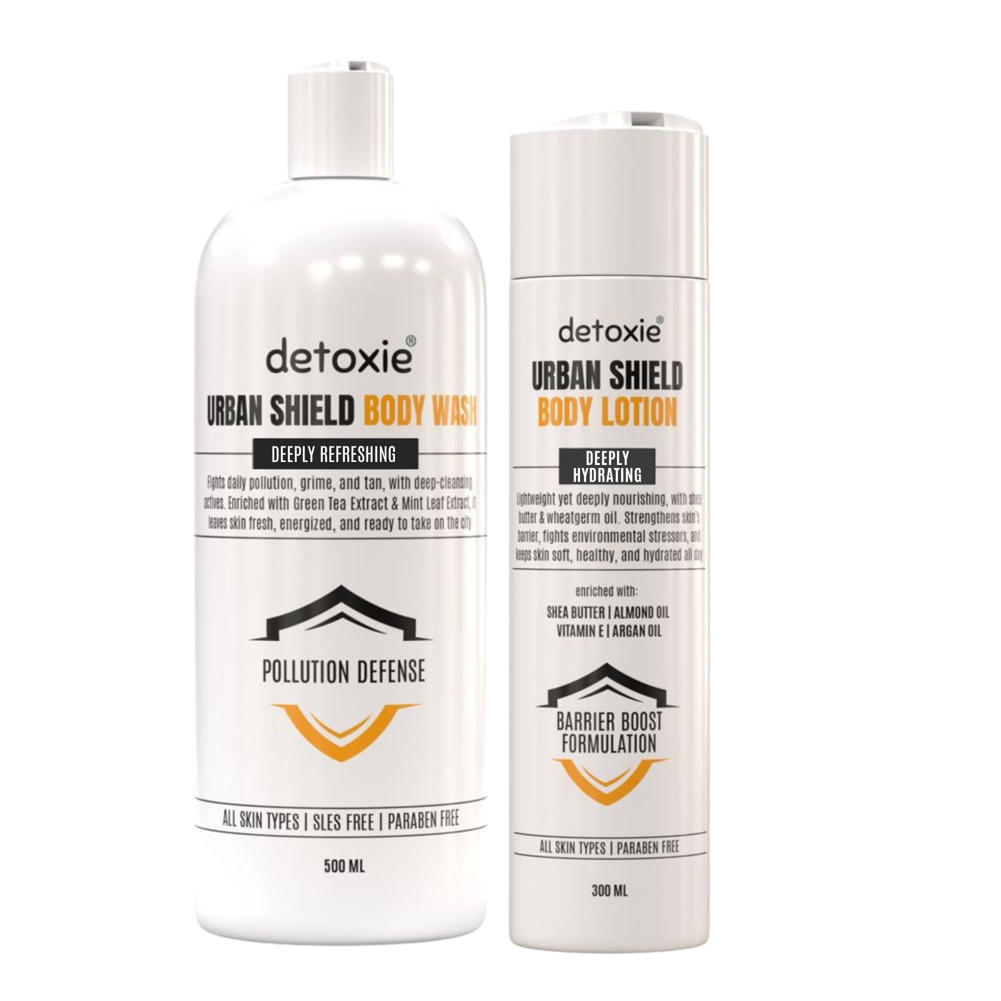 Urban Shield Body Wash & Body Lotion Combo - 800 ml