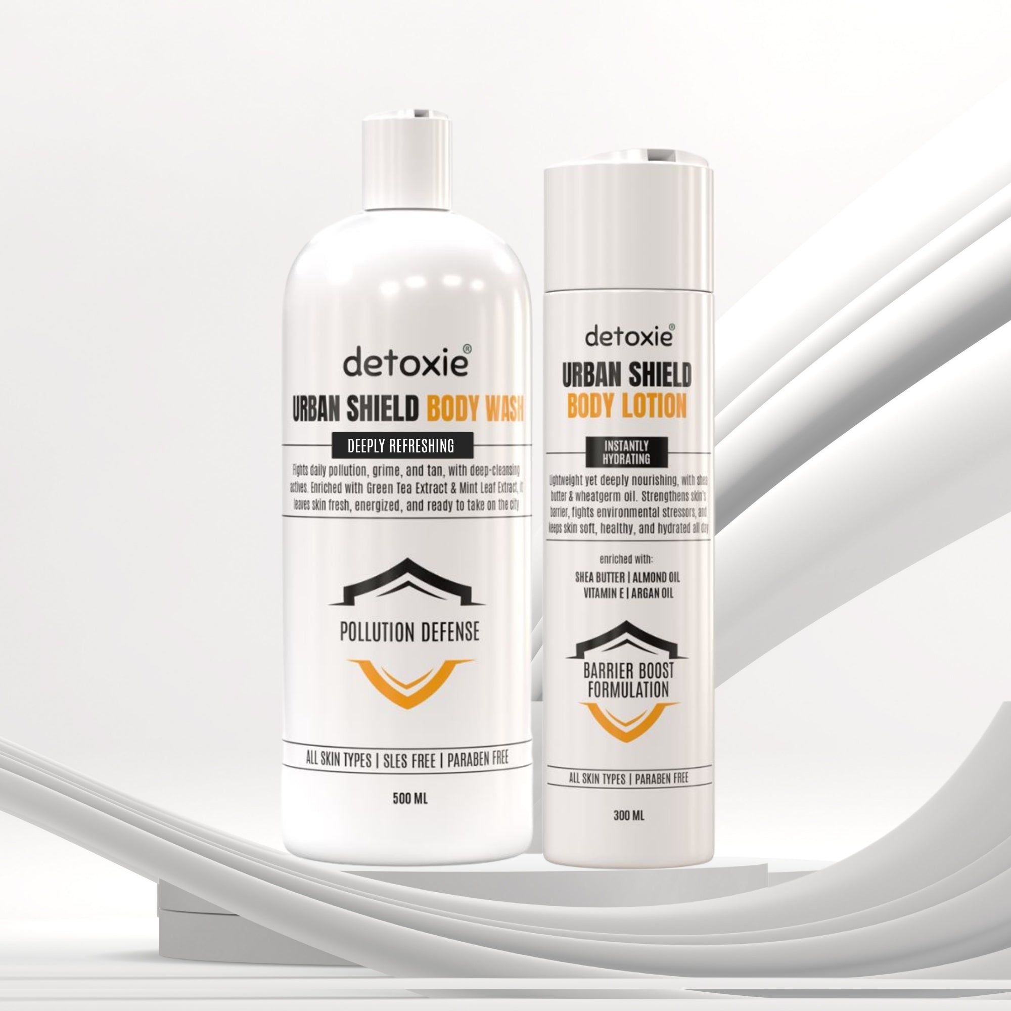 Urban Shield Body Wash & Body Lotion Combo - 800 ml
