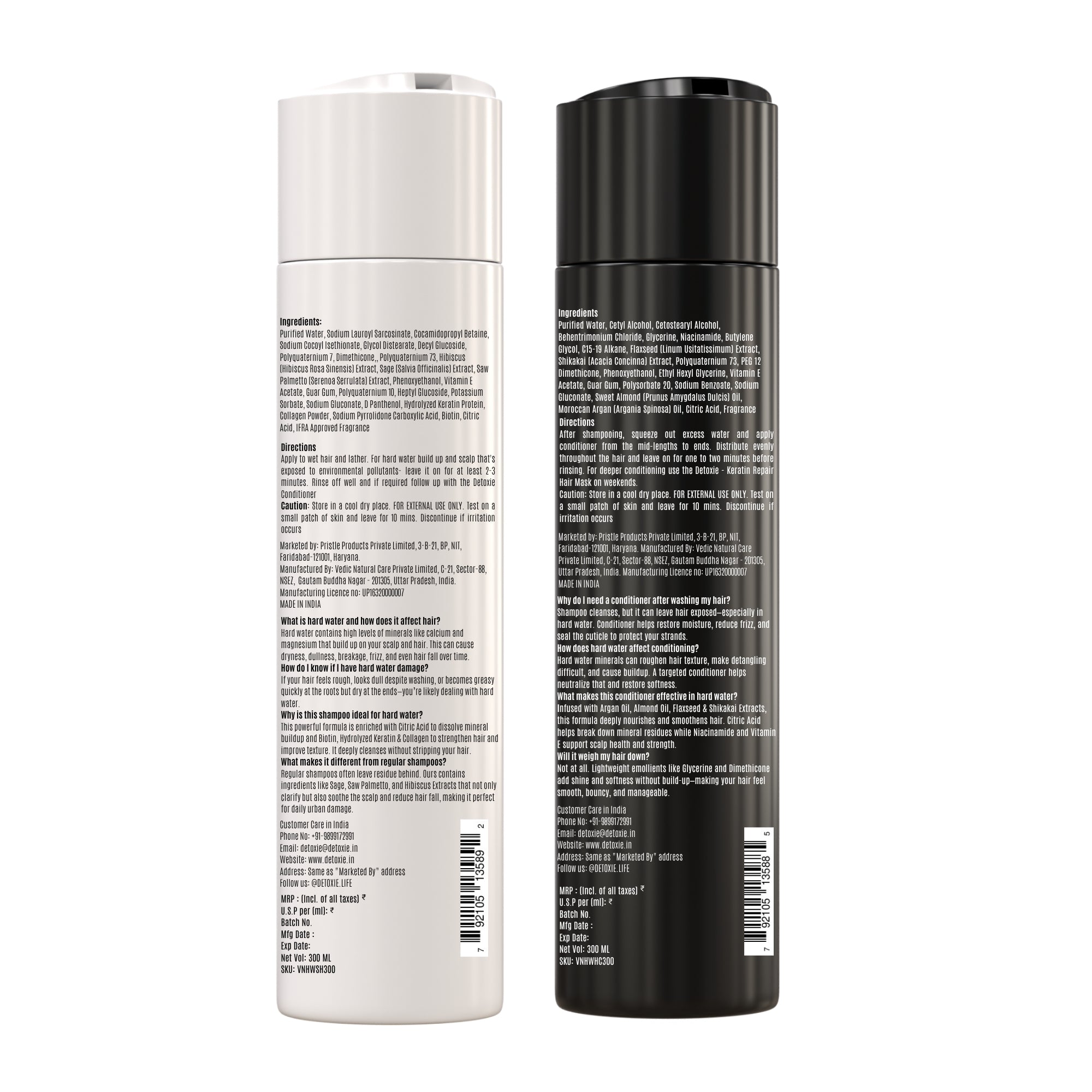 New Advanced Hard Water Shampoo & Conditioner Combo (300+300 ML)