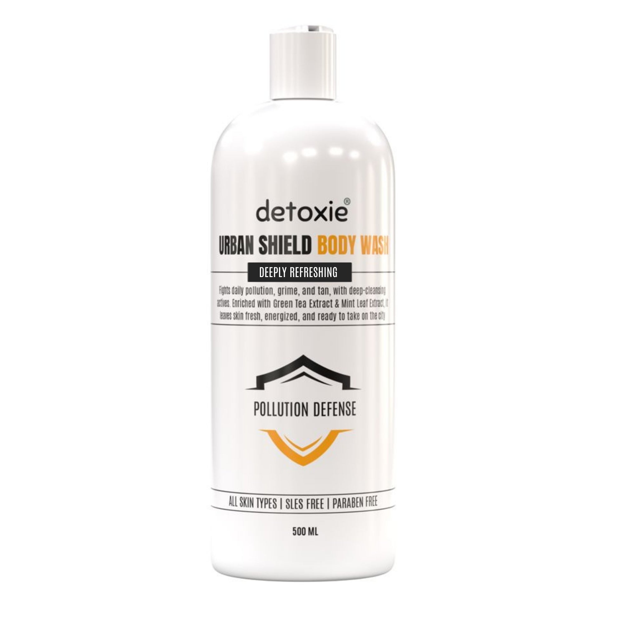 Urban Shield Body Wash with Loofah- 500 ml