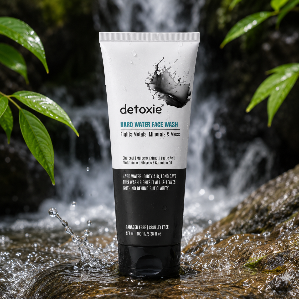 Detoxie Charcoal Face Wash with Charcoal & Mulberry Extract