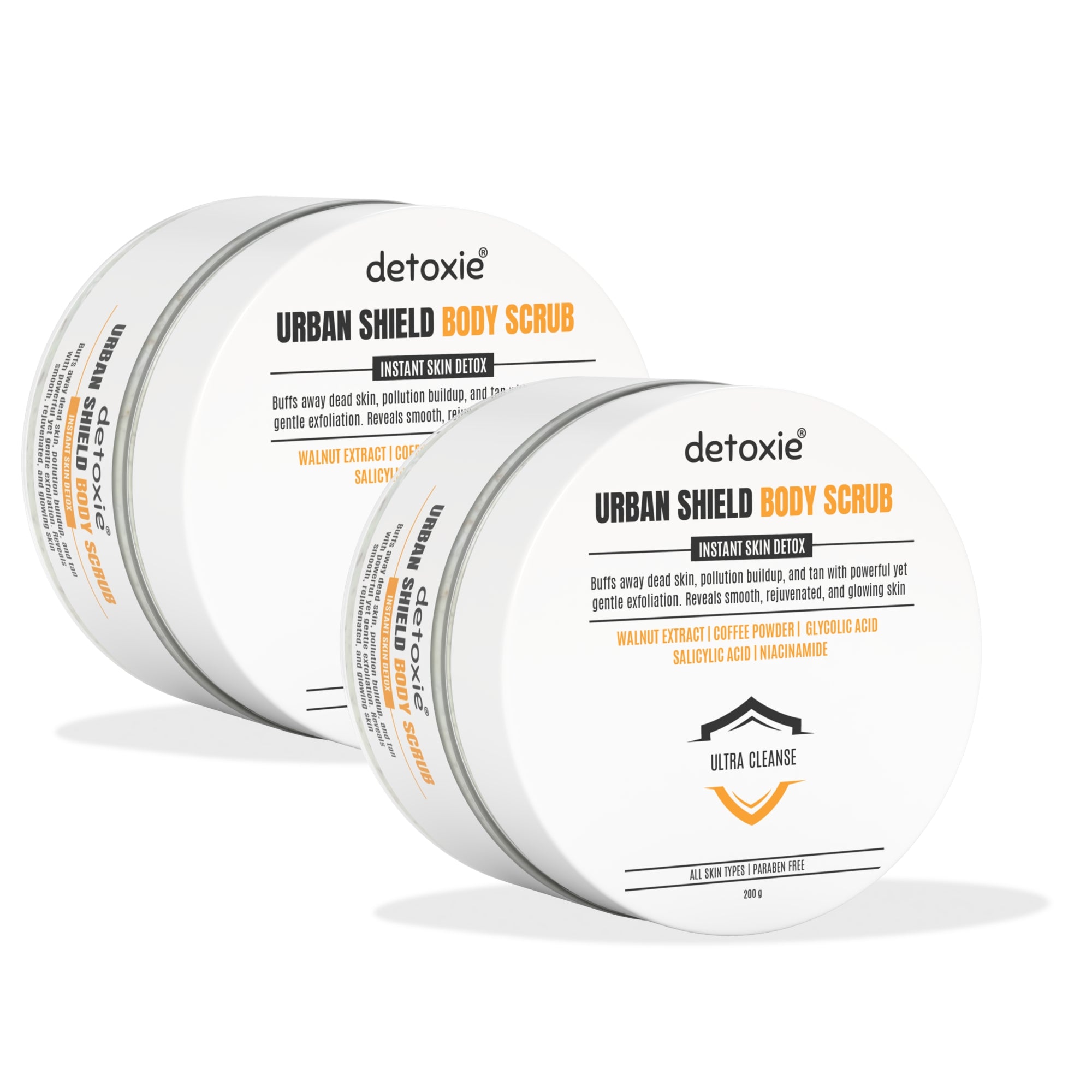 Pack of 2 Urban Shield Body Scrub - 200 g Each