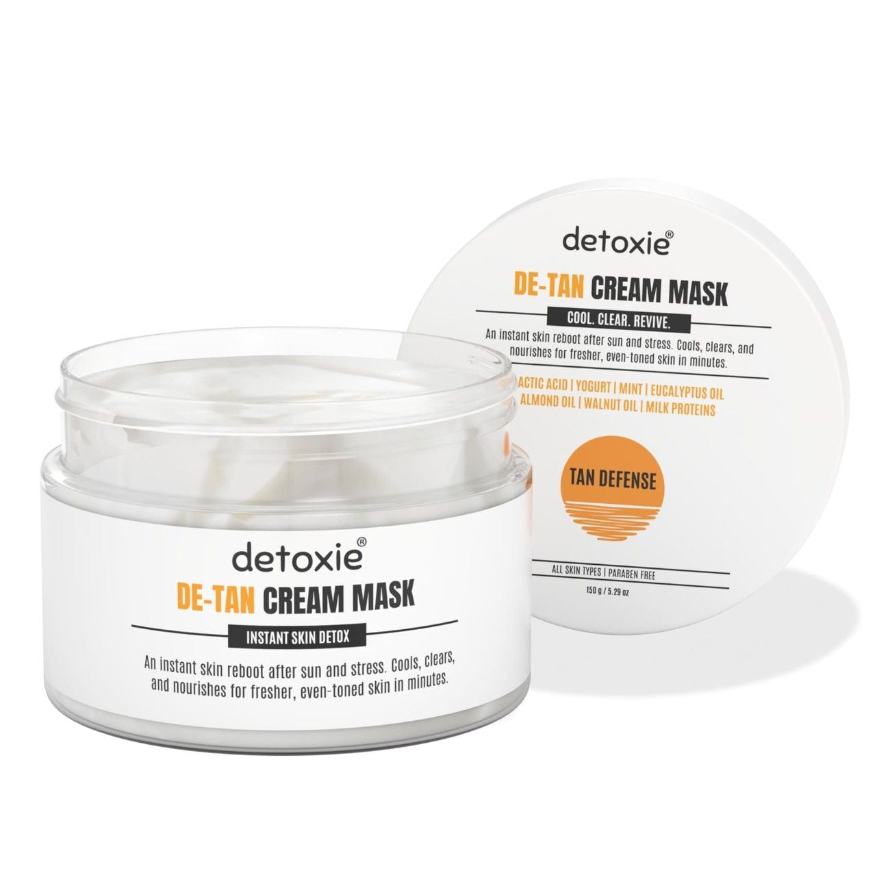 Detan Cream Mask With Mint & Yogurt -150g