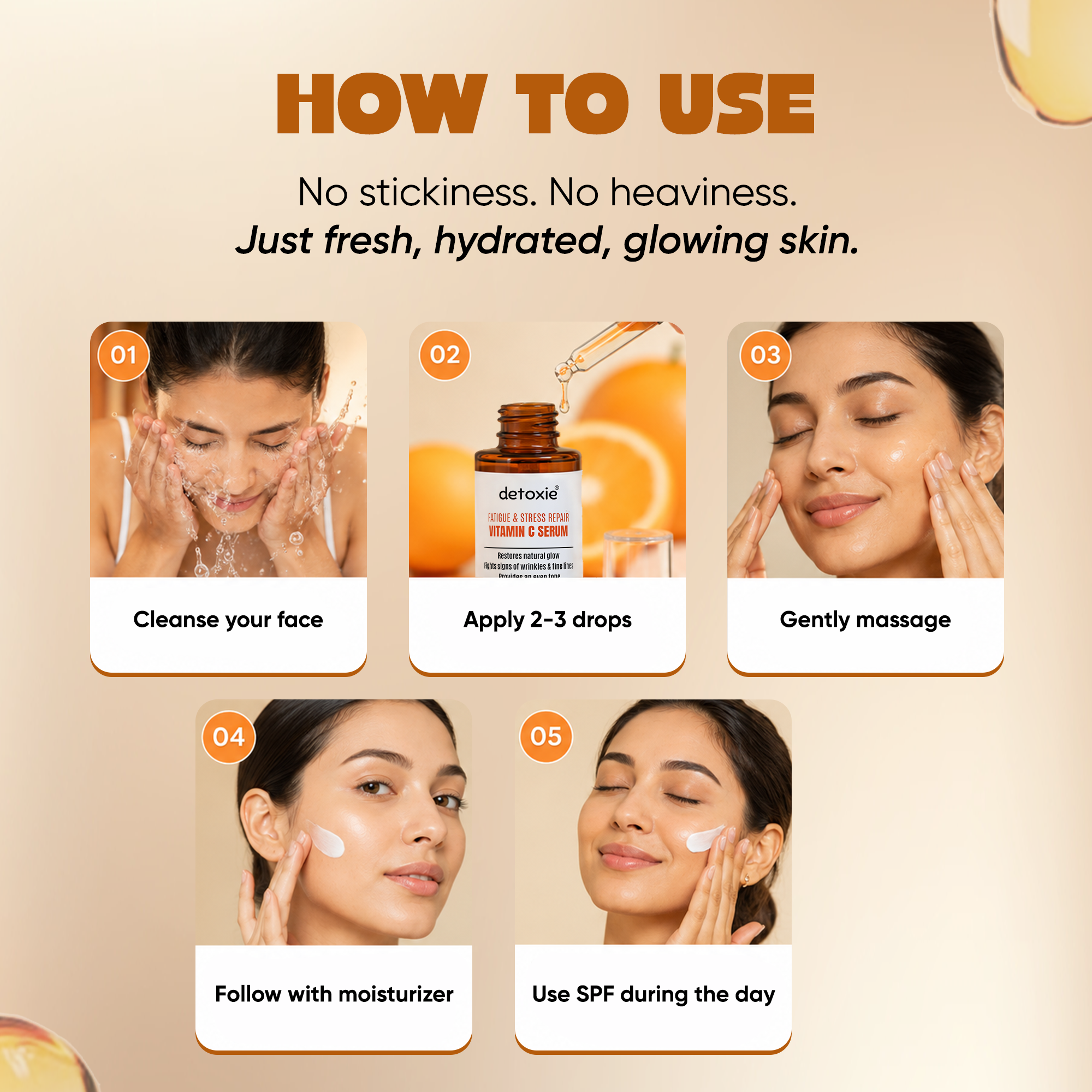 Fatigue & Stress Repair, Vitamin C Face Serum