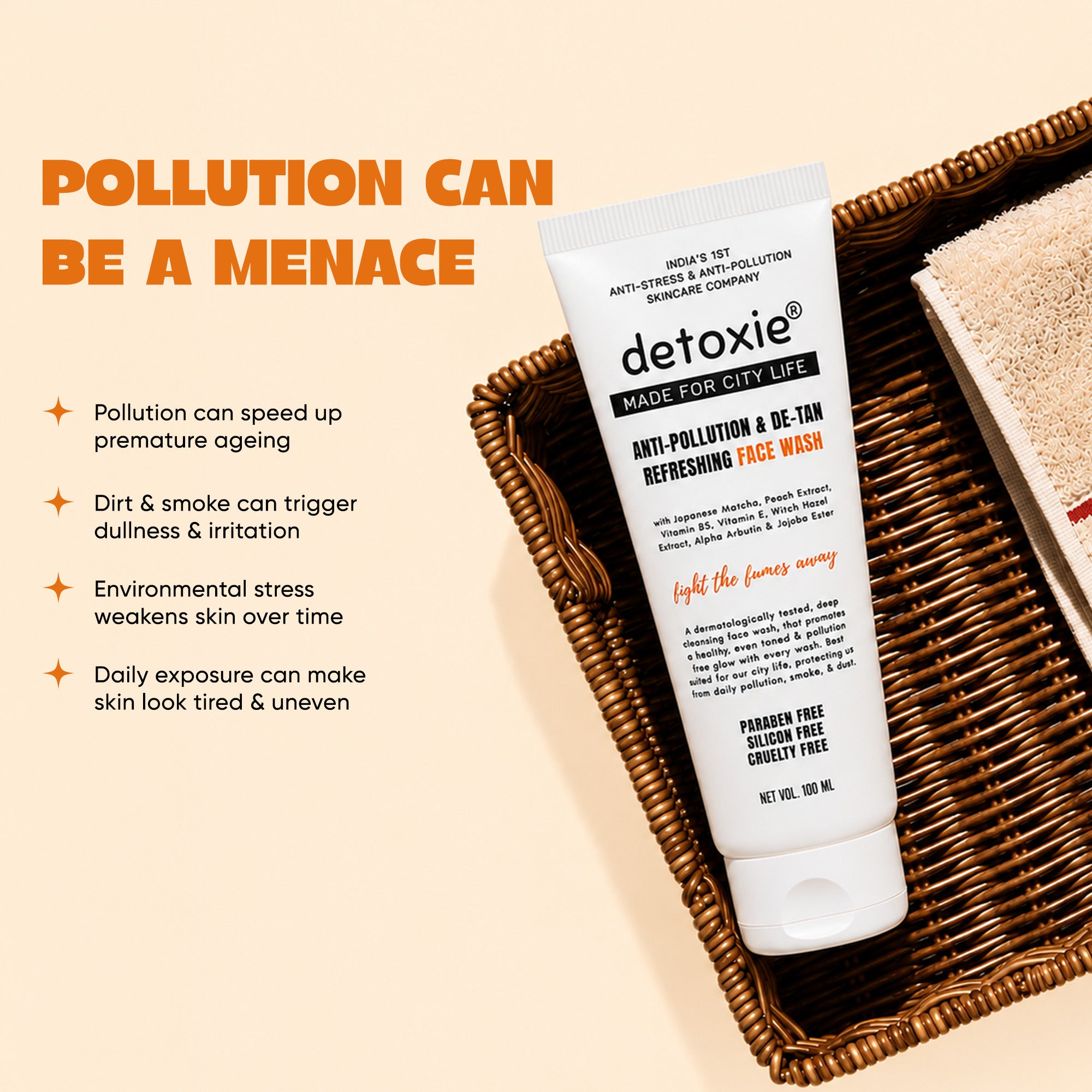 Anti-Pollution & De-Tan Refreshing Face Wash