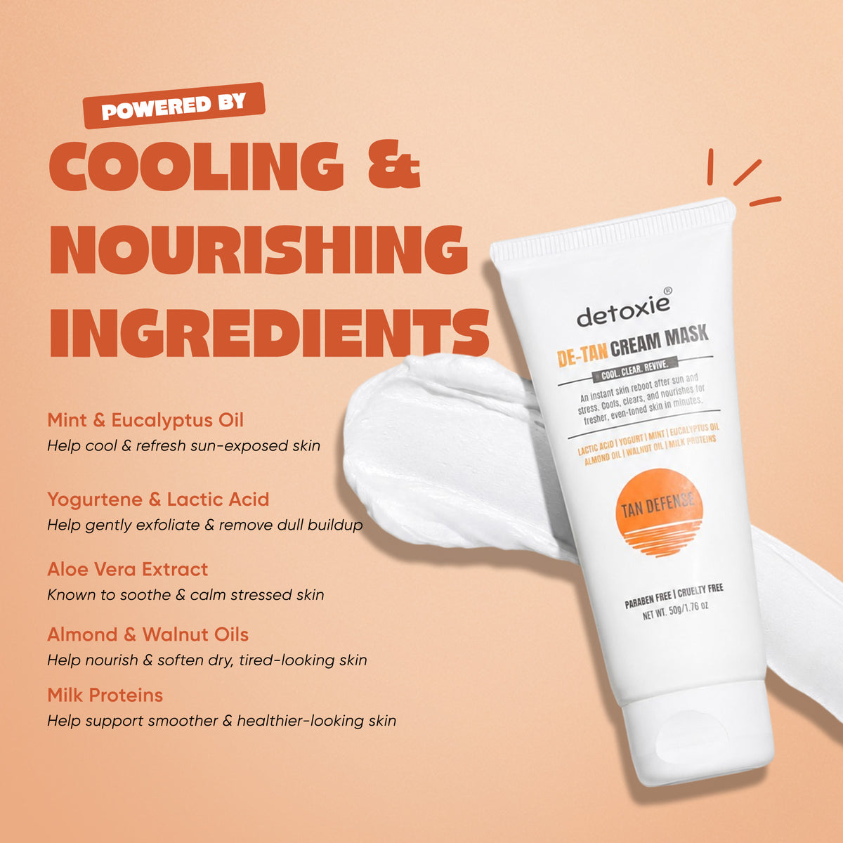 Detan Cream Mask with Mint & Yogurt | 50g