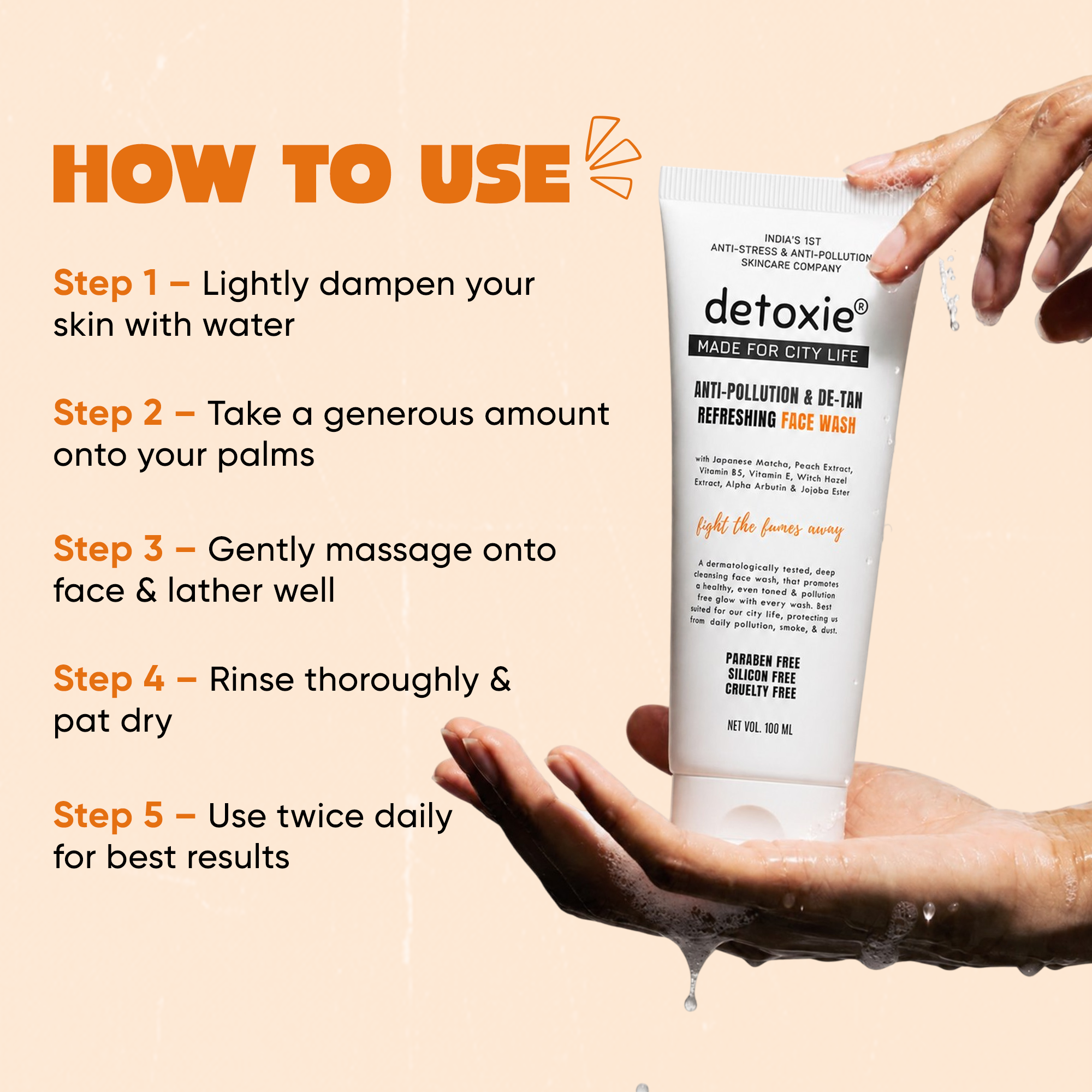 Anti-Pollution & De-Tan Refreshing Face Wash