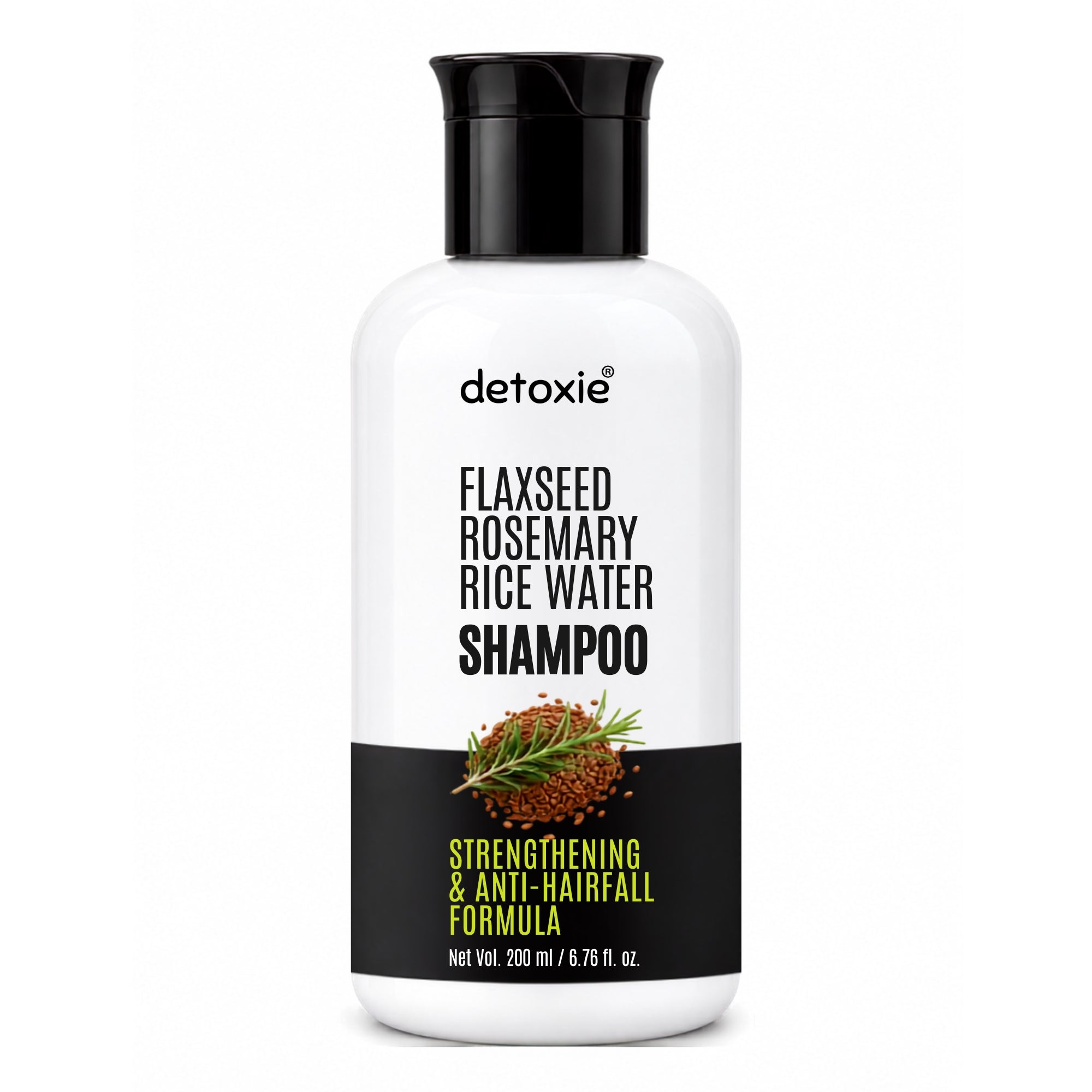 Flaxseed, Rosemary & Rice Water Shampoo | Strengthening & Anti-Hairfall Formula