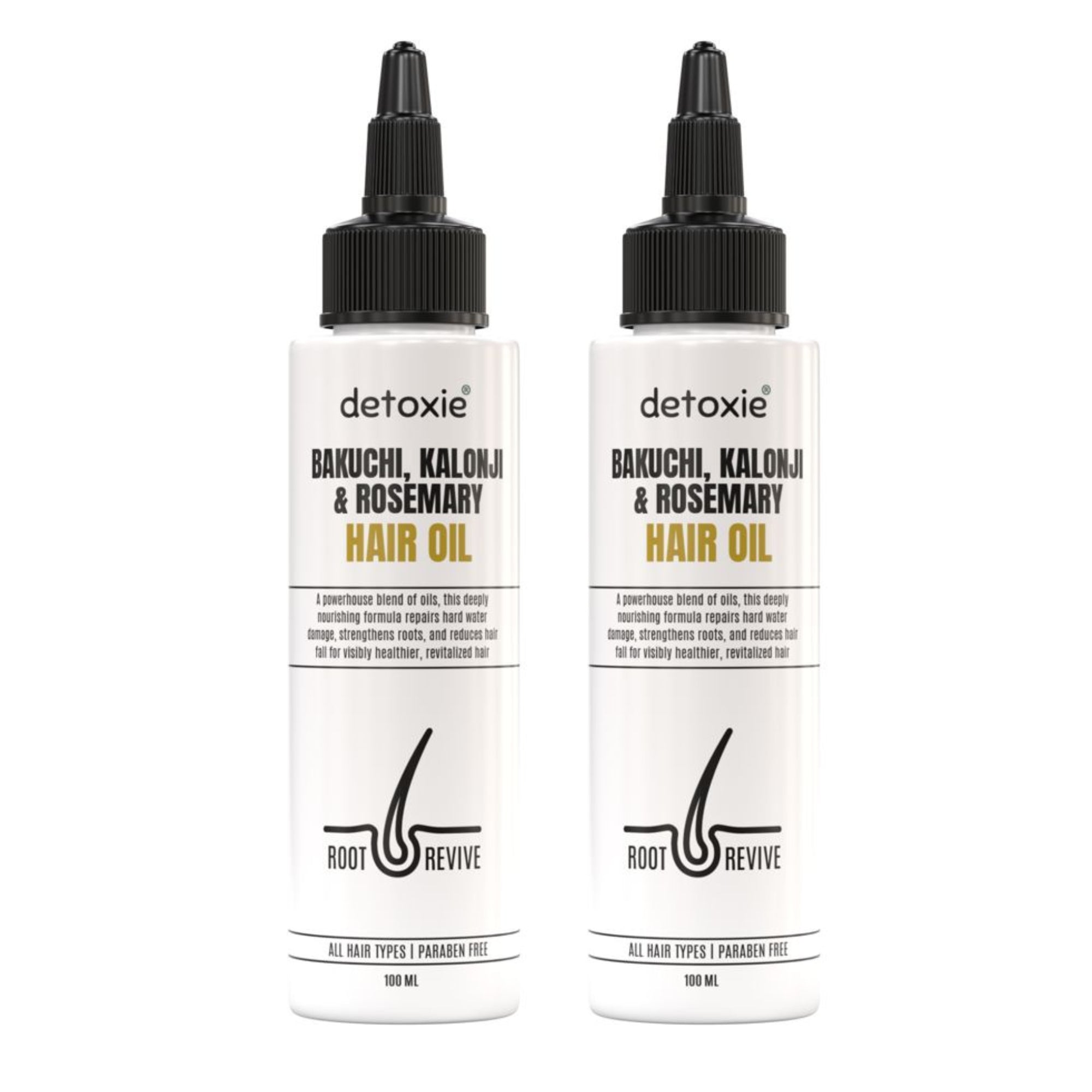 Pack of 2 Bakuchi, Kalonji & Rosemary Hair Oil -100 ml