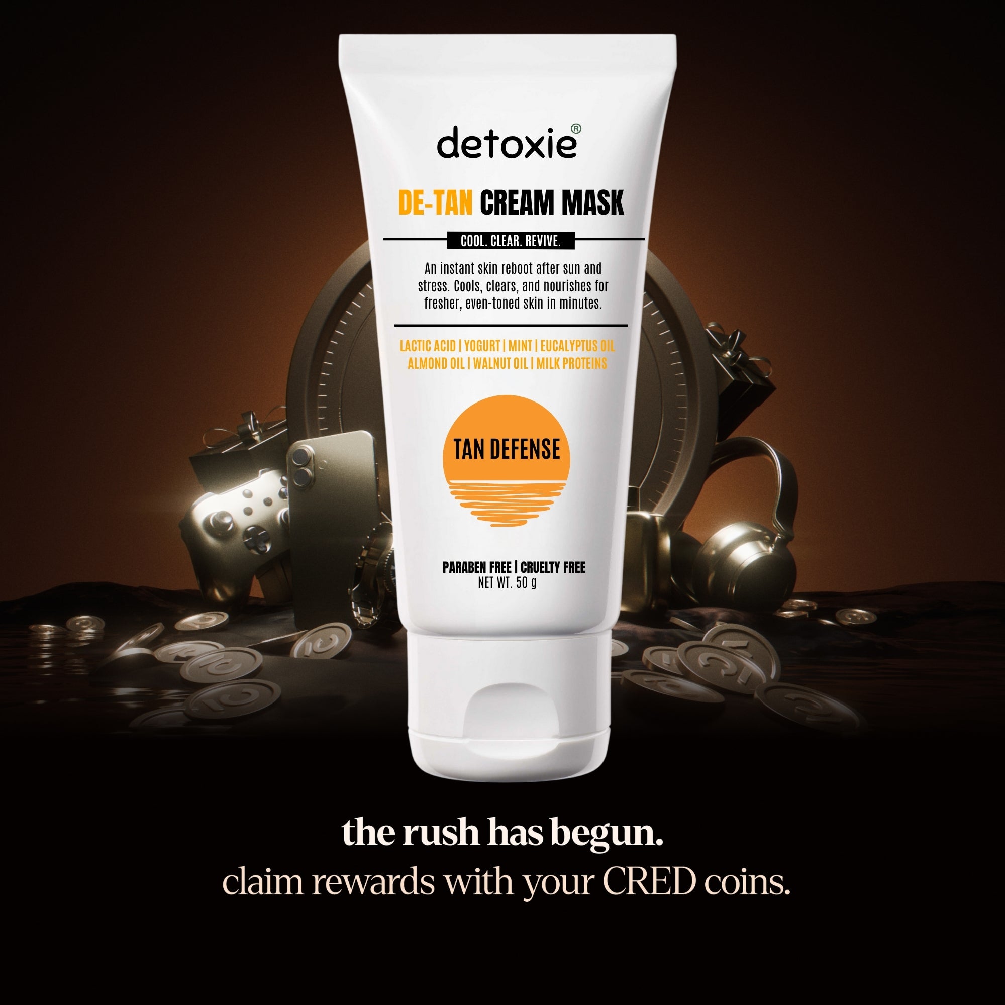 Detan Cream Mask with Mint & Yogurt | 50g